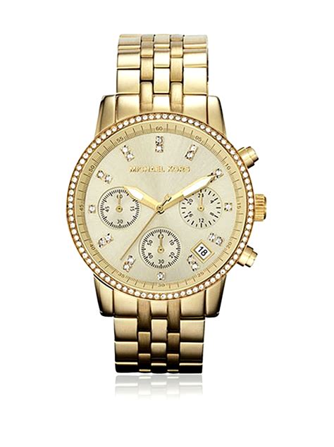 michael kors watch mk 5698|Michael Kors MK5698 Ritz Dress Chronograph Gold Tone Quartz .